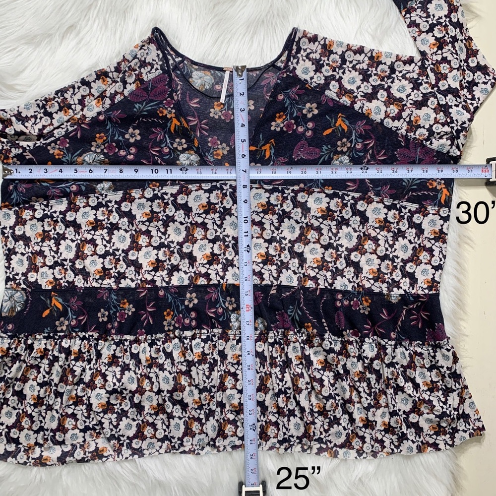 SOLD-Free People Floral Peasant Blouse - Picture 10 of 10